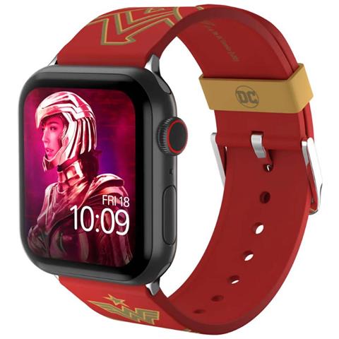 Cinturino Apple Watch 38 / 49mm Wonder Woman 1984 Resistente Al Sudore, Rosso - Foto 1