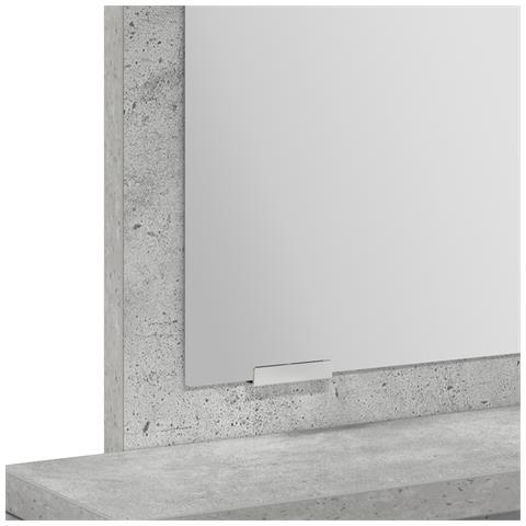 Tavolo da trucco  con cassetti Grigio cemento 50x41x140 cm - Foto 9