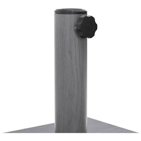 Base per Ombrello da Esterno Aspetto legno grigio scuro - Foto 9