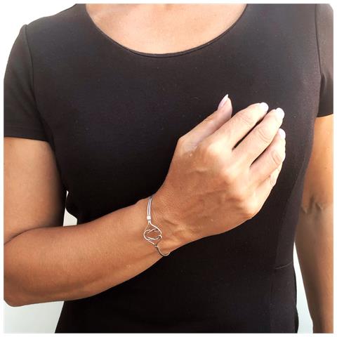 Bracciale ""unique Silver"" Con Fiocco In Argento Sterling 925 - Foto 2