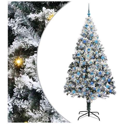 Albero di Natale artificiale con 300 LED Bianco 240 cm - Foto 1