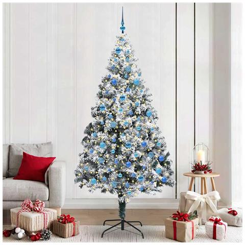 Albero di Natale artificiale con 300 LED Bianco 240 cm - Foto 2