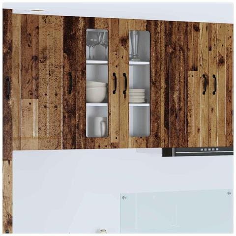 Mobile da cucina con lo scaffale Legno vecchio 60 x 31 x 80 cm - Foto 2