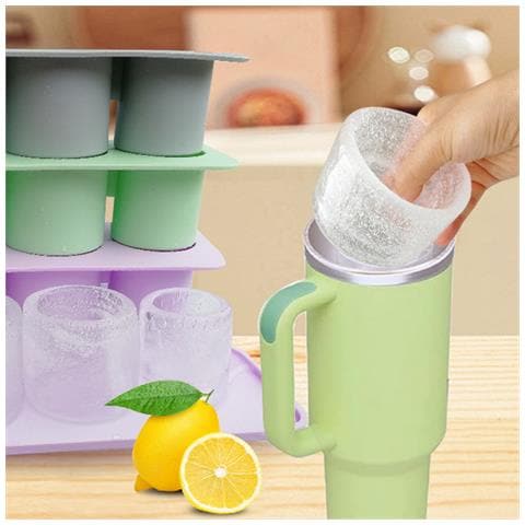 Stampo Per Ghiaccio Per Tazze Stanley In Silicone Grey - Foto 5