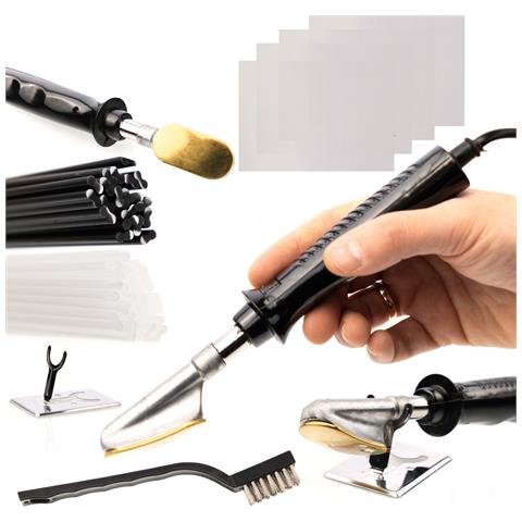Lutatrice Per Plastica Con Set Di Reti E Plastiche - Ergonomica, Sicura, Distribuzione Calore Efficace | Dimensioni Reti 20x15 Cm - Foto 1
