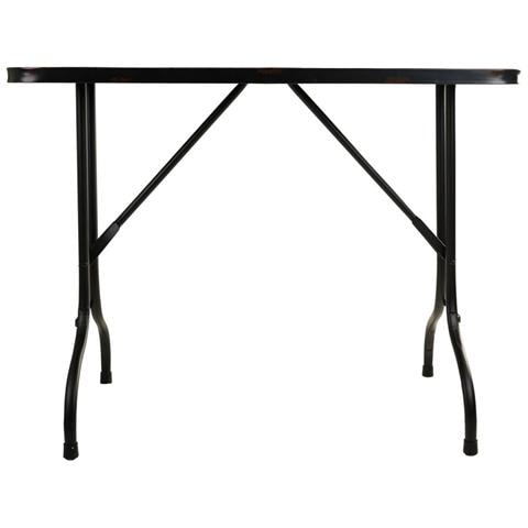 Tavolo Rettangolare In Metallo Nero 100x47x75h - Foto 2