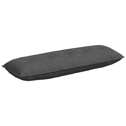 Cuscino per Schiena Grigio scuro 140 x 50 cm Tessuto in Cords - Foto 1