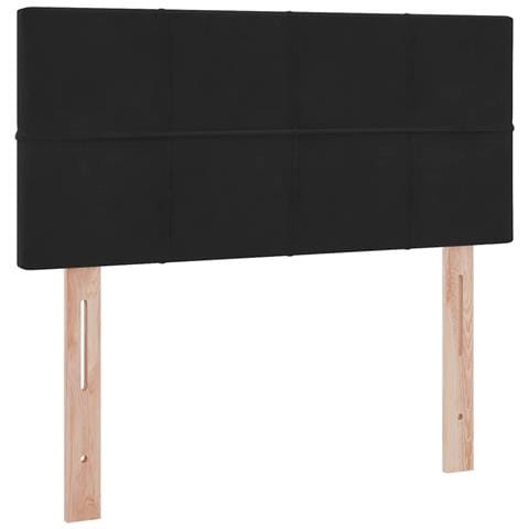 Letto con Contenitore con materasso Nero 90 x 190 cm Velluto - Foto 9