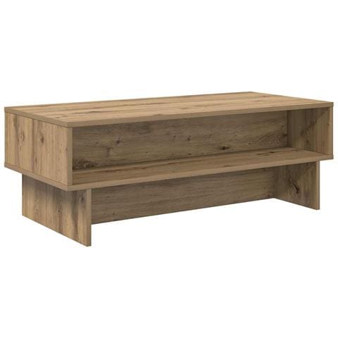 Tavolino da salotto Rovere artigianale 100 x 46 x 35 cm - Foto 1