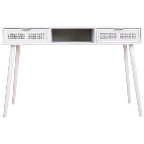 Mobile Da Ingresso In Legno E Griglia Bianca 120x42x79h - Foto 2