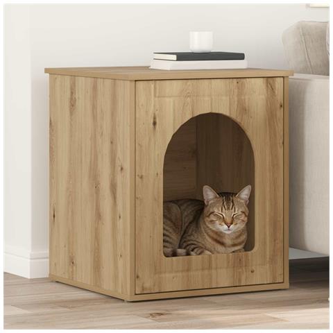 Casa per Gatti Rovere Artigianale 53 x 52 x 62 cm - Foto 2