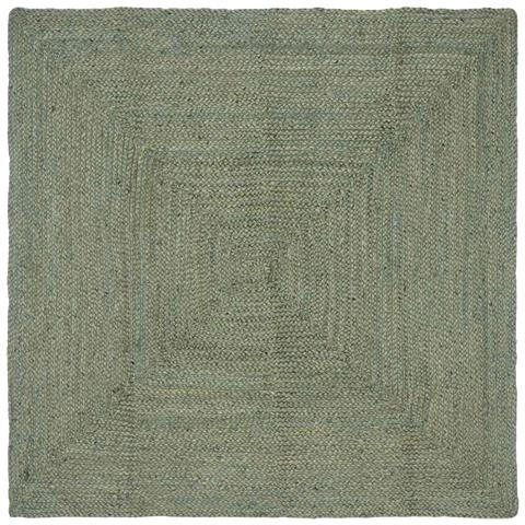 Tappeti per area Rettangolare Verde Oliva 160 x 160 cm Juta - Foto 1