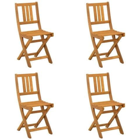 Sedie Bistro da Giardino 4 pcs Naturale 40 x 42 x 85 cm - Foto 1