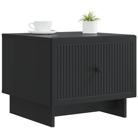 Tavolino da salotto Nero 49 x 50 x 40 cm Legno ingegnerizzato - Foto 2