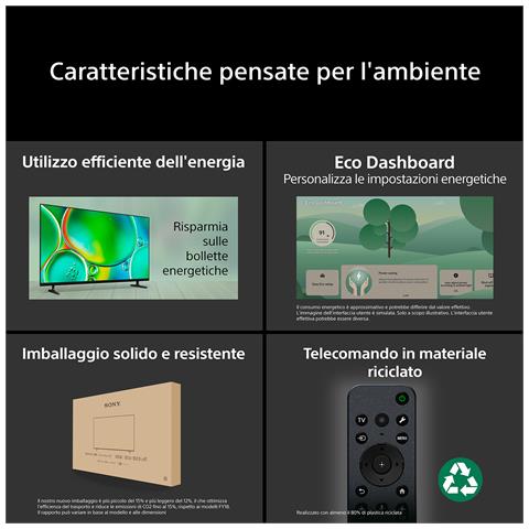 Sony 55 BRAVIA 2 II S25M2, 139,7 cm (55"), 3840 x 2160 Pixel, LCD, Smart TV, Wi-Fi, Nero - Foto 21