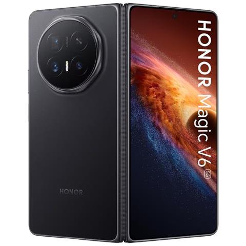 Magic V6 5G Foldable 512GB 16GB Ram Display Int. 7.95" / ext. 6.52" OLED Main Camera 50+50+64MP Double Selfie 20+20MP DaulSim (nano+eSim) MagicOS 10 (Android 16) Snapdragon 8 Elite Gen5. 6660mAh Black - Foto 1