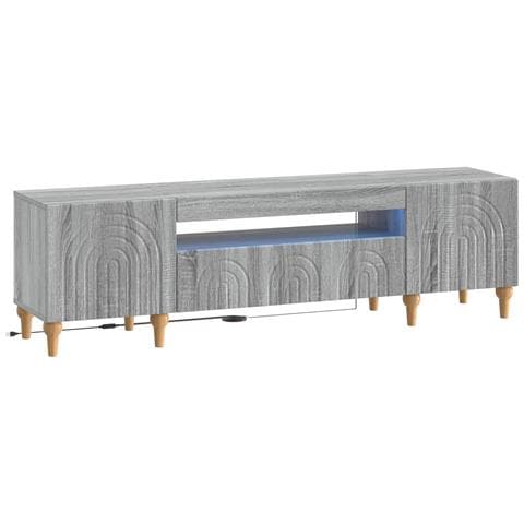 Mobile TV LED Sonoma grigio Legno ingegnerizzato - Foto 1