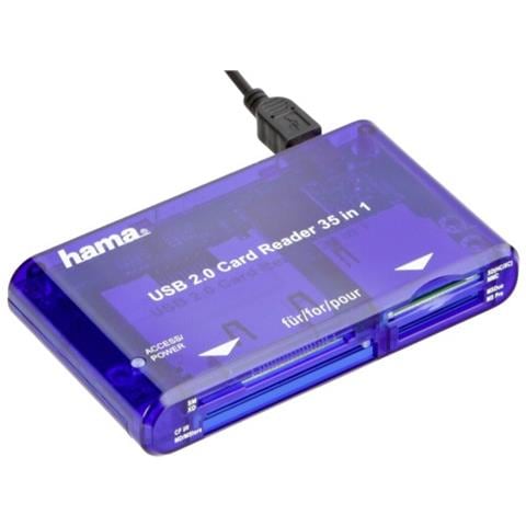 Lettore USB 2.0 con Cavo 35 in 1 Blu - Foto 4