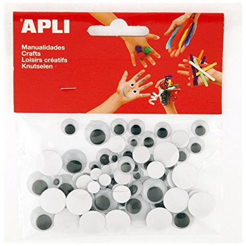 13263 Adesivi Occhi Tondi Mobili, 100 Pezzi - Foto 1