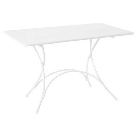 Tavolo Pieghevole Pigalle Cm. 118 X 76 Colore Bianco Mat Cod 23 - Foto 1