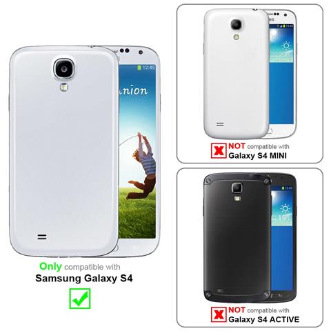 Custodia Compatibile Con Samsung Galaxy S4 In Classy Argento - Coperchio Protettiva Con Chiusura Magnetica, Funzione Stand E Tasca Per Le Carte - Foto 10