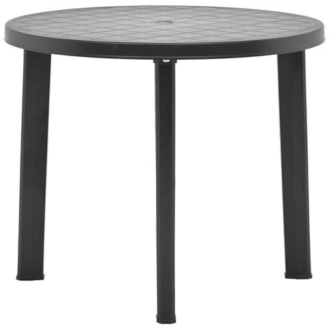 Tavolo Da Giardino Antracite 89 Cm In Plastica - Foto 1