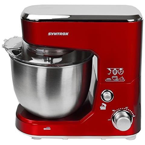 Km-1000w - Robot Da Cucina Con Frullatore E Contenitore In Acciaio Inox, 5 Litri, Colore: Rosso - Foto 3