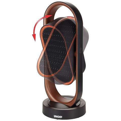 86535 Stufetta Elettrica Interno Nero, Marrone 1800 W Riscaldatore Ambiente Elettrico Con Ventilatore - Foto 2