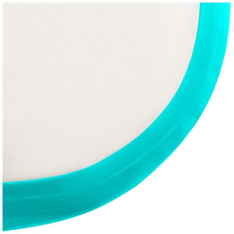 Tappetino Ginnastica Gonfiabile e Pompa 800x100x15cm PVC Verde - Foto 2