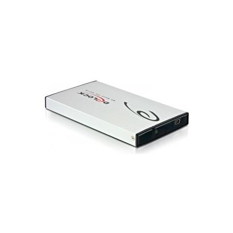 2.5" Ex. enclosure SATA HDD, 6,35 cm (2.5") , Seriale ATA II, USB 2.0/1.1, Nero, Argento, Alluminio, Win 2000 / XP / Vista - Foto 3