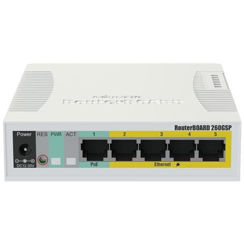 Switch RB260GSP con 5 Porte Gigabit Ethernet 10/100/1000 PoE / 1 SFP - Foto 2