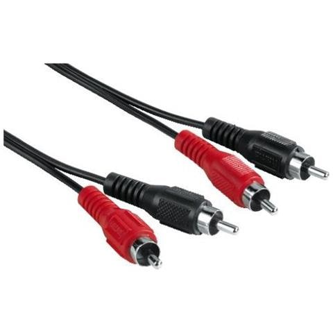 Audio Cable 2 RCA Male Plugs - 2 RCA Male Plugs, 10 m 10m 2 x RCA 2 x RCA Nero cavo audio - Foto 1