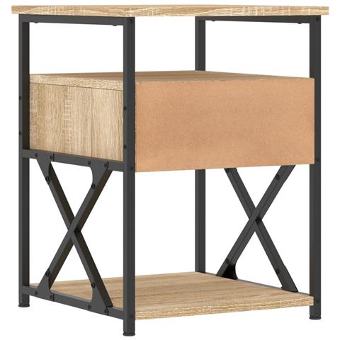 Comodino Rovere Sonoma 40x42x55 Cm In Legno Multistrato - Foto 2