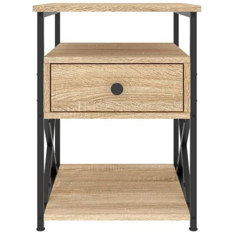 Comodino Rovere Sonoma 40x42x55 Cm In Legno Multistrato - Foto 9