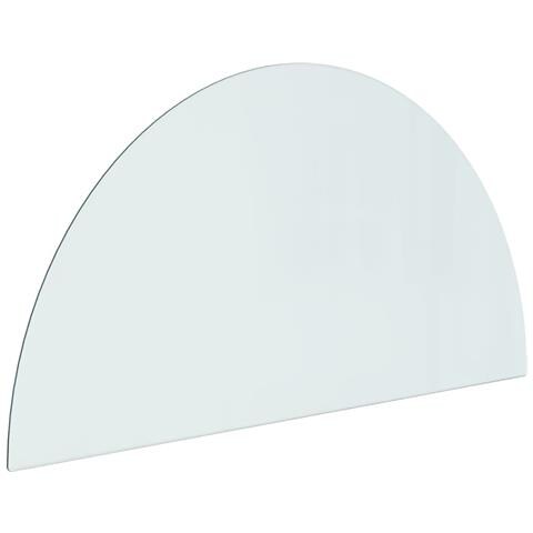 Lastra In Vetro Per Caminetto Semicircolare 1000x500 Mm - Foto 2