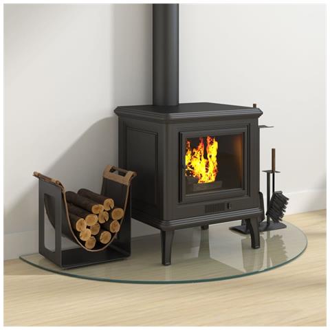 Lastra In Vetro Per Caminetto Semicircolare 1000x500 Mm - Foto 3