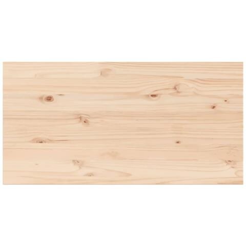 Piani Tavolo 4 Pz 100x50x2,5cm Rettangolare Legno Massello Pino - Foto 3