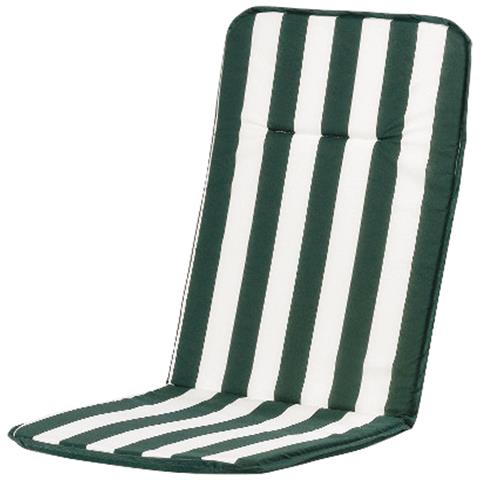 Cuscino Per Sedie Poltrone Con Schienale Alto Da Esterno Interno Action - White /green - Foto 1
