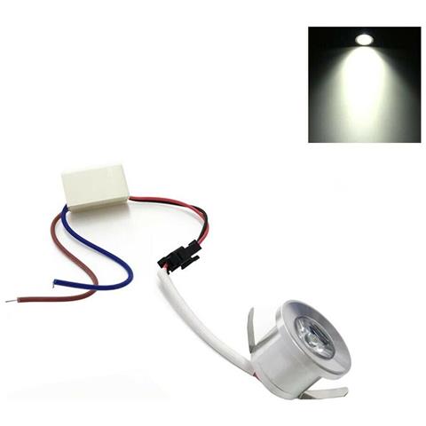 Faretto Led 1w A Incasso Silver Punto Luce Temperatura Naturale - Foto 1