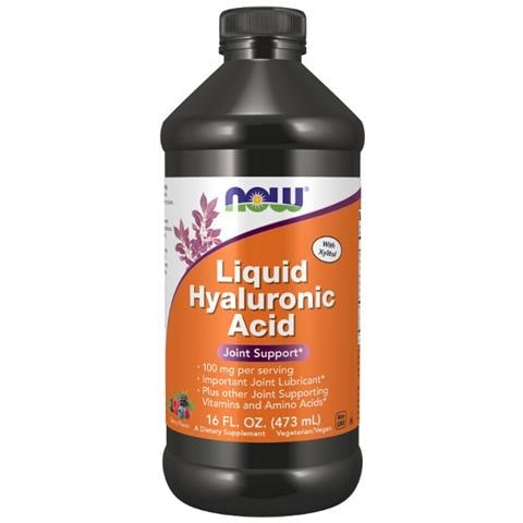 Acido Ialuronico 100 Mg 16 Fl Oz (473 Ml) Liquido Al Gusto Di Bacche Now Foods - Foto 1