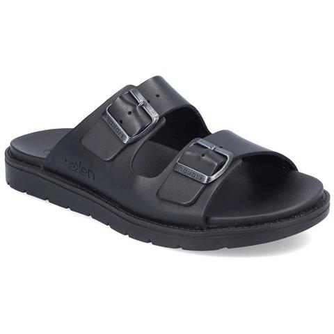 Black Casual Open Slippers Ciabatte Sintetico E Tessile Scarpe Uomo Nero Eu 41, 24290-00 - Foto 1