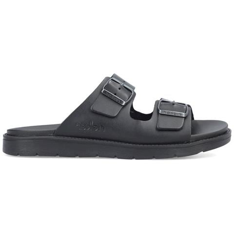 Black Casual Open Slippers Ciabatte Sintetico E Tessile Scarpe Uomo Nero Eu 41, 24290-00 - Foto 2