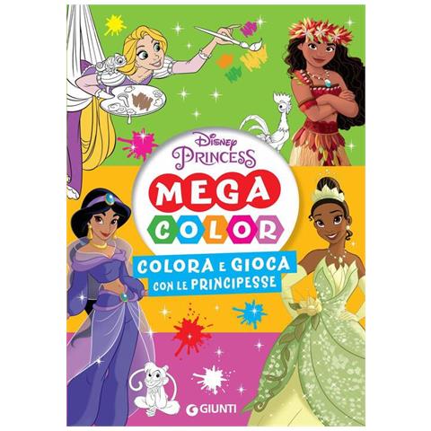 Colora E Gioca Con Le Principesse. Mega Color. Disney Princess. Ediz. Illustrata - Foto 1