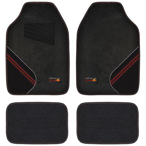 Set Tappeti 4 Pz In Pvc 04 Nero-rosso - Foto 1