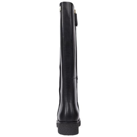 Crepe Look Longboot Stivaletti Pelle Scarpe Donna Nero Eu 38, Fw0fw07492 Bds - Foto 2