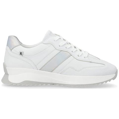 Leisure Trainers White Sneakers Pelle Scarpe Donna Bianco Eu 38, W1301-80 - Foto 2