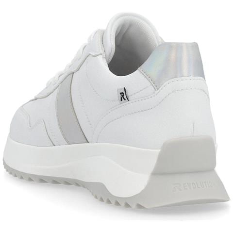 Leisure Trainers White Sneakers Pelle Scarpe Donna Bianco Eu 38, W1301-80 - Foto 3