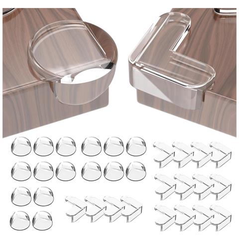 Coperture Trasparenti In Silicone Per Neonati, Set Da 32 Pezzi - Protezione Sicura Per Angoli - Foto 1