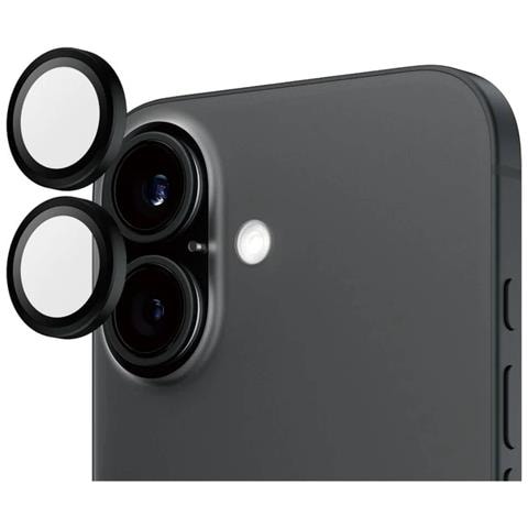 Anello Protettivo Per Iphone 16/16 Plus Hoops Lente Nera, Nero - Foto 2