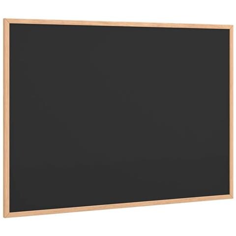 Lavagna Con Cornice In Legno Massello Di Pino Nero 80x55 Cm - Foto 2